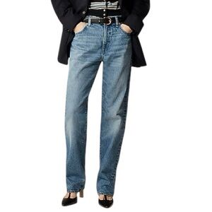J.Crew Women’s Vintage Slim Straight Blue Denim Jeans in Warm Surf Wash size 30